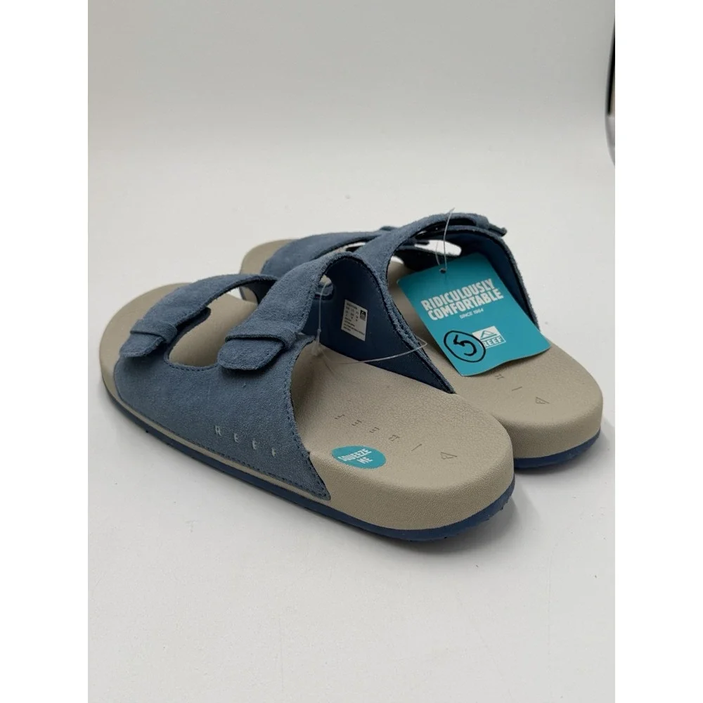 Reef Kids Ojai Sandals Suede Dusk Blue New Size 5 Boys Girls MSRP: $39.99